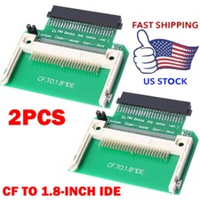 2x CF Compact Flash Memory Card To 50pin 1.8