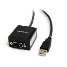 StarTech ICUSB2321F 6ft USB to Serial RS232 Adapter DB9 M-F Black picture