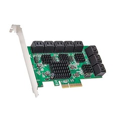 RAID EXPANSION CARD QUAD ASM1064 - SYBA 16 PORT SATA III PCIE 3.0 X4 NON picture