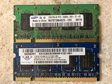 Gently Used Samsung-Nanya DDR2 PC2-5300S-555 2GB Notebook Ram Kit picture