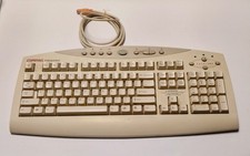 Vtg COMPAQ Presario Wired Multimedia Keyboard SK-2700 Beige PS/2 - picture
