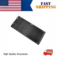 240mm Aluminum Water Cooling Radiator 27mm Thin 8mm Barb PC Builds US Stock picture