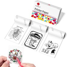 3-Roll Self-adhesive Sticker Thermal Paper for Phomemo T02 M02 M02S M02PRO M04AS picture