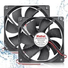 IP67 120mm DC 12V Exhaust Waterproof Fan Dual Ball 2pcs picture