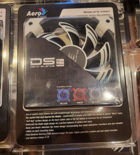 Aerocool Dead Silence DS-120-BL 120mm Case Fan - White Dual-Layer Blades NIB NOS picture