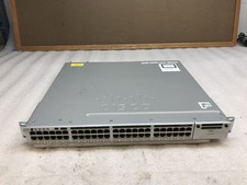 Cisco WS-C3850-48T-S 48Port Gigabit IP Base Switch with Power Cables picture