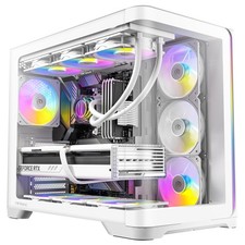 Antec C5CURVEARGBWHITE C5 Curve ARGB Mid-Tower ATX PC Case White picture