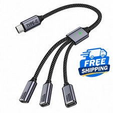 USB-C Splitter 1-to-3 ⚡ Multi Type-C Hub Adapter USB-C Male picture
