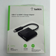 Belkin USB-C to HDMI Adapter + Charge (4K UHD Video MacBook Pro iPhone 17 16 pro picture