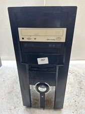 Vintage Retro Black ATX Desktop Computer Case picture