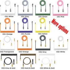 MAMBASNAKE Coiled Cable, Pro Custom USB-C Aviator Cable for Mechanical Keyboard picture