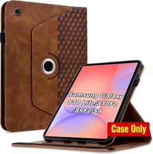 Brown Folio Case with 360 Degree Rotation for Samsung Galaxy Tab S10 Lite 10.9