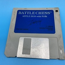 1989 BATTLE CHESS apple IIGS VTG Floopy Disk Untested  picture