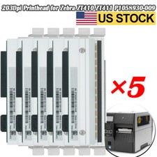 5PCS Printhead for Zebra ZT410 ZT411 Thermal Label 203dpi Printer P1058930-009 picture