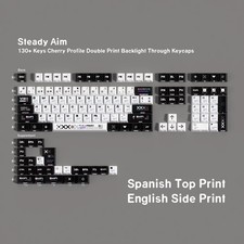 Jaycomia PBT Keycaps 131-Key Set Cherry Profile ISO/ANSI CS:GO Theme picture