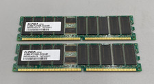 Lot Of 2 Elpida DDR2 512MB Each PC2 DDR2 266MHz Ram Memory Green Big/B picture