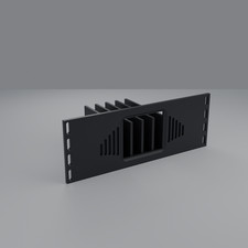 10 Inch Rack Mount 2U SSD Shelf 4 Bay for 2.5in SATA Hard Drive Homelab Black picture