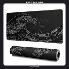 Japanese Wave Large Gaming Mouse Pad Desk Mat 31.5 x 11.8 in picture