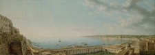 Landscape painting classic art naples coast Custom Gaming Mat Desk picture
