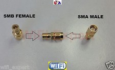 SMA Male To SMB Female  Antenna Adapter Converter SMA Jack to SMB Straight USA picture
