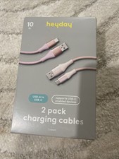 10ft USB-A to USB-C Braided Cable 2pk heyday picture