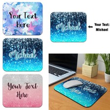 Customized Text Name Rectangle Mousepad Mice Mat Pad for Home Office PC Laptop picture