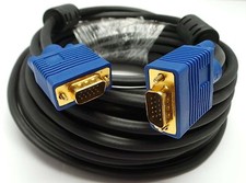 100FT 15 PIN BLUE Connector SVGA VGA ADAPTER Monitor Male Cable CORD FOR PC TV picture