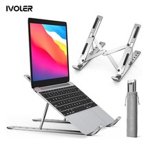 Ivoler Tough Laptop Stand Riser Computer Tablet Foldable Holder Adjustable Angle picture