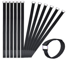 12 Pack 24 Inch Reusable Fastening Cable Straps Hook and Loop Cinch Cable Ties picture