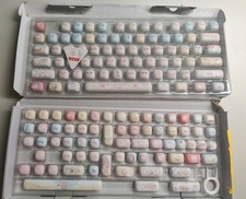 YUNZII Cute Pink Kitten Custom Keycaps, 141 Keys Dye Sub PBT MOG Profile Keycaps picture