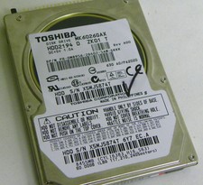 60GB Toshiba MK6026GAX Laptop IDE Hard Drive HDD2194 D ZK01 T DP/N 0M8956 picture
