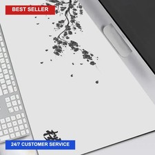 Japan Cherry Blossom Mouse Pad XXL Gray Laptops Gaming Deskmat Sakura Mousepad picture