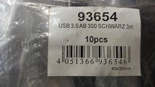 USB 3.0 A/B Male Printer Cable 5GB Speed  New in Packaging 3M Length picture