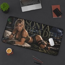 Mortal Kombat Sonya Blade Mouse Pad, Extended Gaming Desk Mat picture