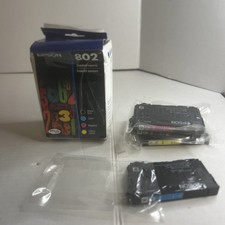 Epson 802 DURABrite Ultra Black and Color Combo Pack T802120-BCS Exp 8-28 picture