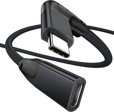 Right Angle USB C Extension Cable 10FT, 90 Degree USB-C 3.1 Gen2 10Gbps picture