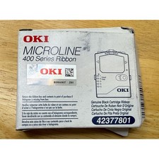 OKI Microline 400 Series Black Ribbon Cartridge 42377801 Genuine OEM New Sealed picture
