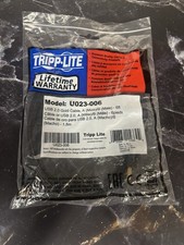 Tripp Lite - U023-006 - USB 2.0 A/B Cable with Ferrite Chokes (M/M) - Black 6-ft picture