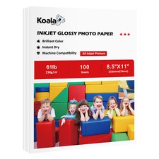 Koala Premium Photo Paper 8.5x11 Glossy Thick 61lb 230g 100 Sheet Inkjet Printer picture