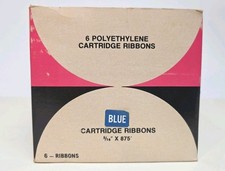 6 Polyethylene Cartridge Ribbons Blue 2L-811 NIB NOS Qty 6 picture