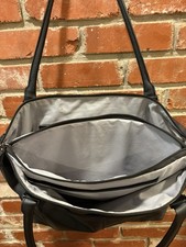 Samsonite Black Nylon Laptop Tote Bag Travel Carry On Work Shoulder Bag picture