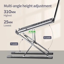 YYLM N8 Aluminum Laptop Stand for MacBook Adjustable Foldable Cooling Holder picture