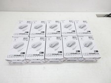10x ELECOM M-K6URWH/RS USB Optical Mouse White M Size Wired New Open Box JP picture
