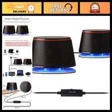 2.0 USB Powered Computer Speakers for Desktop & Laptop - High-Quality Sound picture