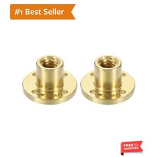 Corrosion-Resistant 2 Pcs Brass Lead Screw Nut, 4 Start & 8mm Lead for Precision picture