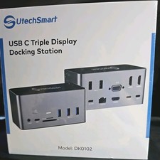 UtechSmart USB C Triple Display 17 in 1 Docking Station DK0102 - Brand New picture