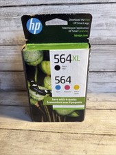 New Genuine HP 564XL High Yield Black 564 Tri Color Ink Cartridges Exp Dec 2024 picture