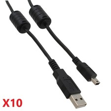 Lot of 10 NEW CnC Tech 102-1031-BL-F0050 USB 2.0 A Male to Mini-USB B Male 0.5m picture
