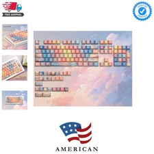 Shine Through keycap Set,Double Shot PBT keycaps 60 75 Percent,dye sub Custom... picture