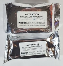 Genuine Kodak 30B Black & 30C Color Cyan Magenta Yellow Ink Cartridge Combo Pack picture